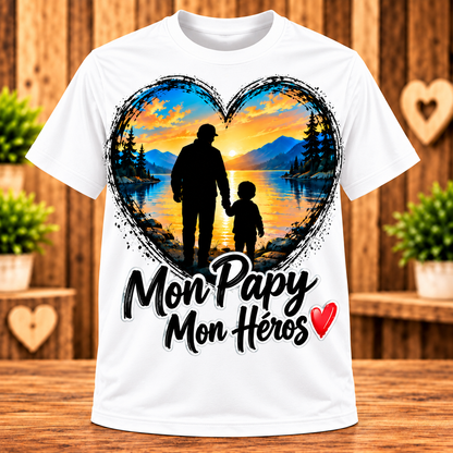 T-shirt Mon Papy, Mon Héros
