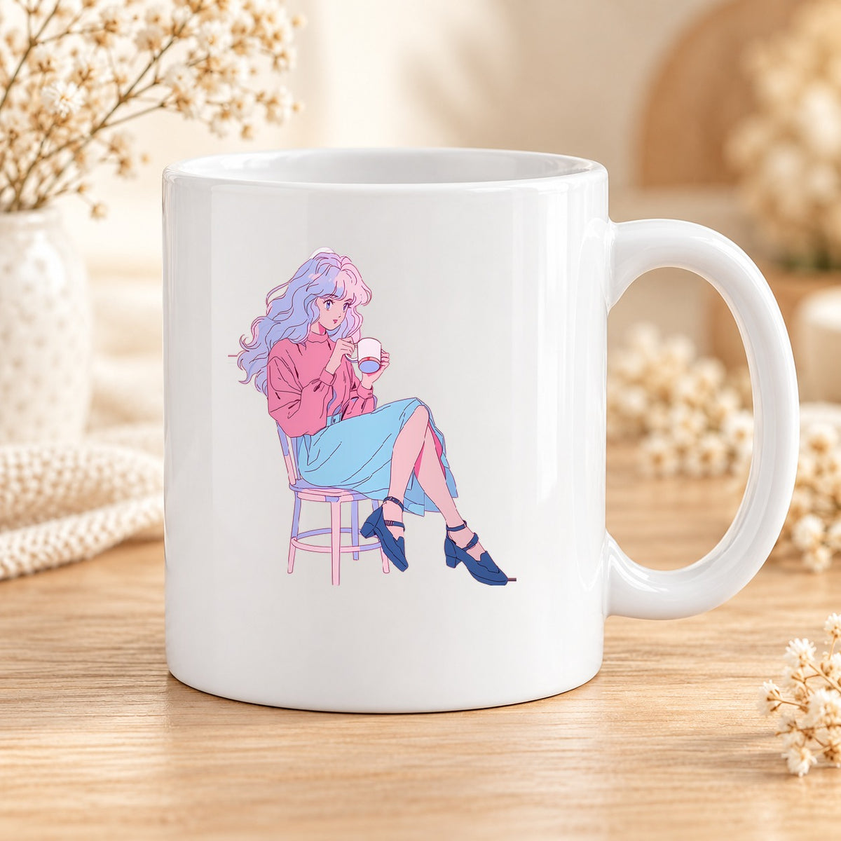 Mug Retro Anime céramique – Modèle 09