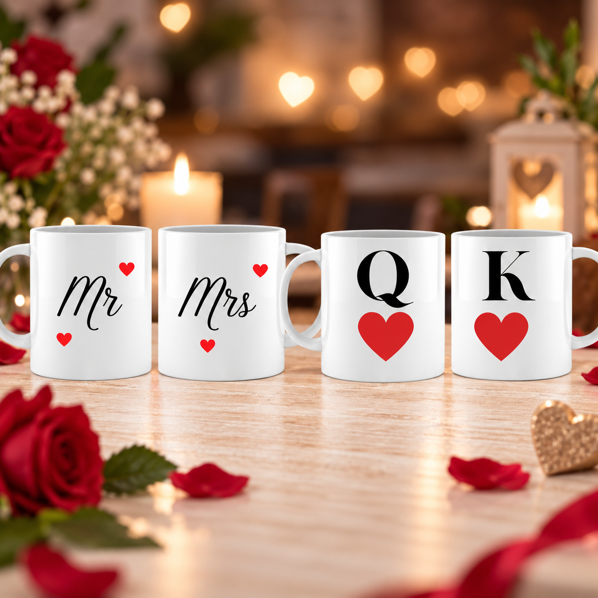 Collection de mugs pour couple
