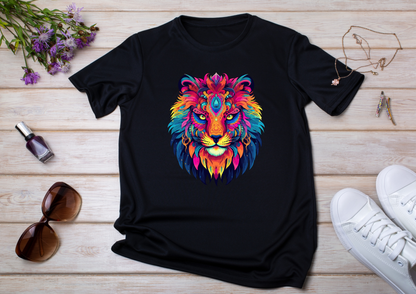 T-shirt Psychedelic Design personnalisé – 100 motifs au choix – Noir ou Blanc
