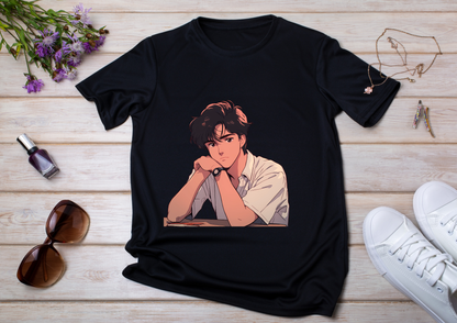 T-shirt Retro Anime Nostalgia – 61 modèles au choix – Noir ou Blanc