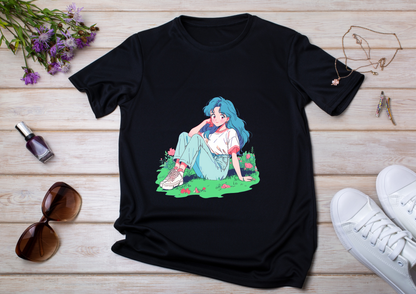 T-shirt Retro Anime Nostalgia – 61 modèles au choix – Noir ou Blanc