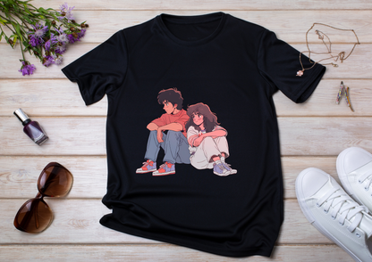 T-shirt Retro Anime Nostalgia – 61 modèles au choix – Noir ou Blanc