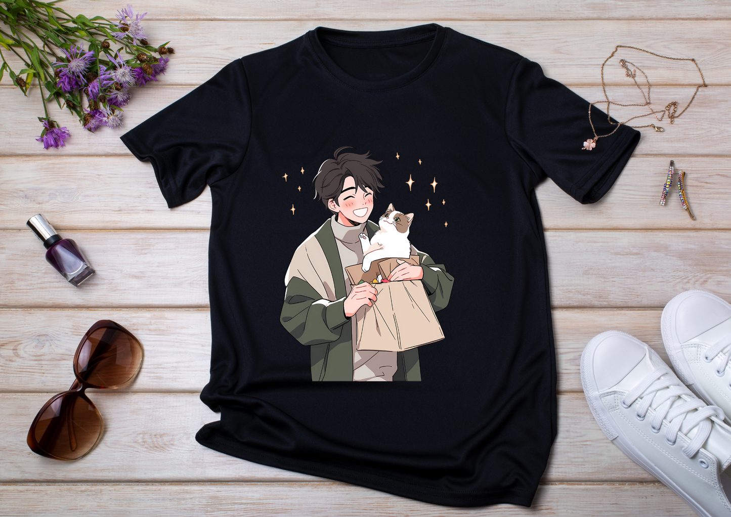 T-shirt Retro Anime Nostalgia – 61 modèles au choix – Noir ou Blanc