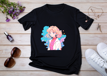 T-shirt Retro Anime Nostalgia – 61 modèles au choix – Noir ou Blanc