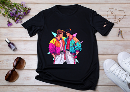 T-shirt Retro Anime Nostalgia – 61 modèles au choix – Noir ou Blanc