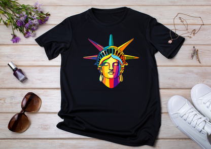T-shirt Psychedelic Design personnalisé – 100 motifs au choix – Noir ou Blanc