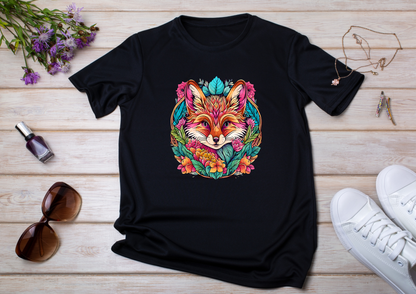 T-shirt Psychedelic Design personnalisé – 100 motifs au choix – Noir ou Blanc