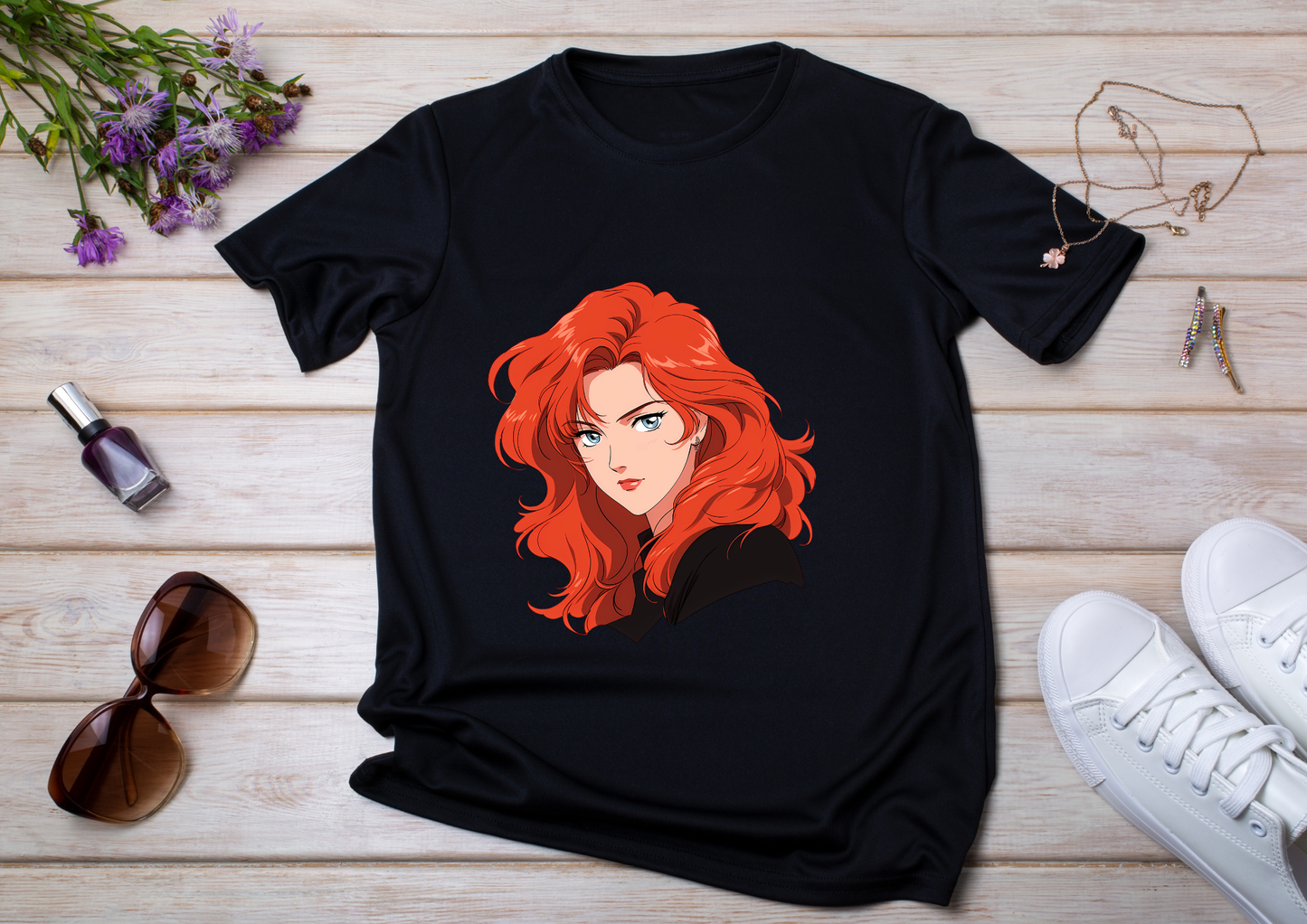 T-shirt Retro Anime Nostalgia – 61 modèles au choix – Noir ou Blanc