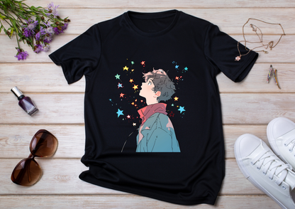 T-shirt Retro Anime Nostalgia – 61 modèles au choix – Noir ou Blanc