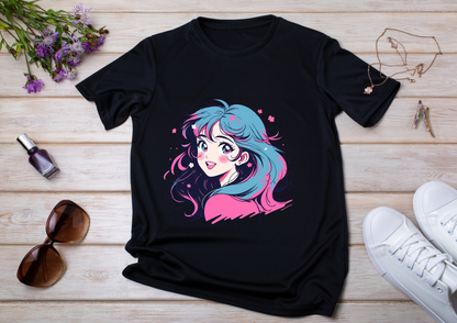 T-shirt Retro Anime Nostalgia – 61 modèles au choix – Noir ou Blanc