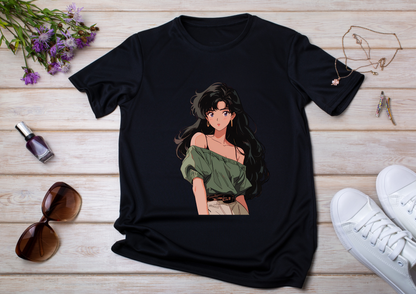 T-shirt Retro Anime Nostalgia – 61 modèles au choix – Noir ou Blanc