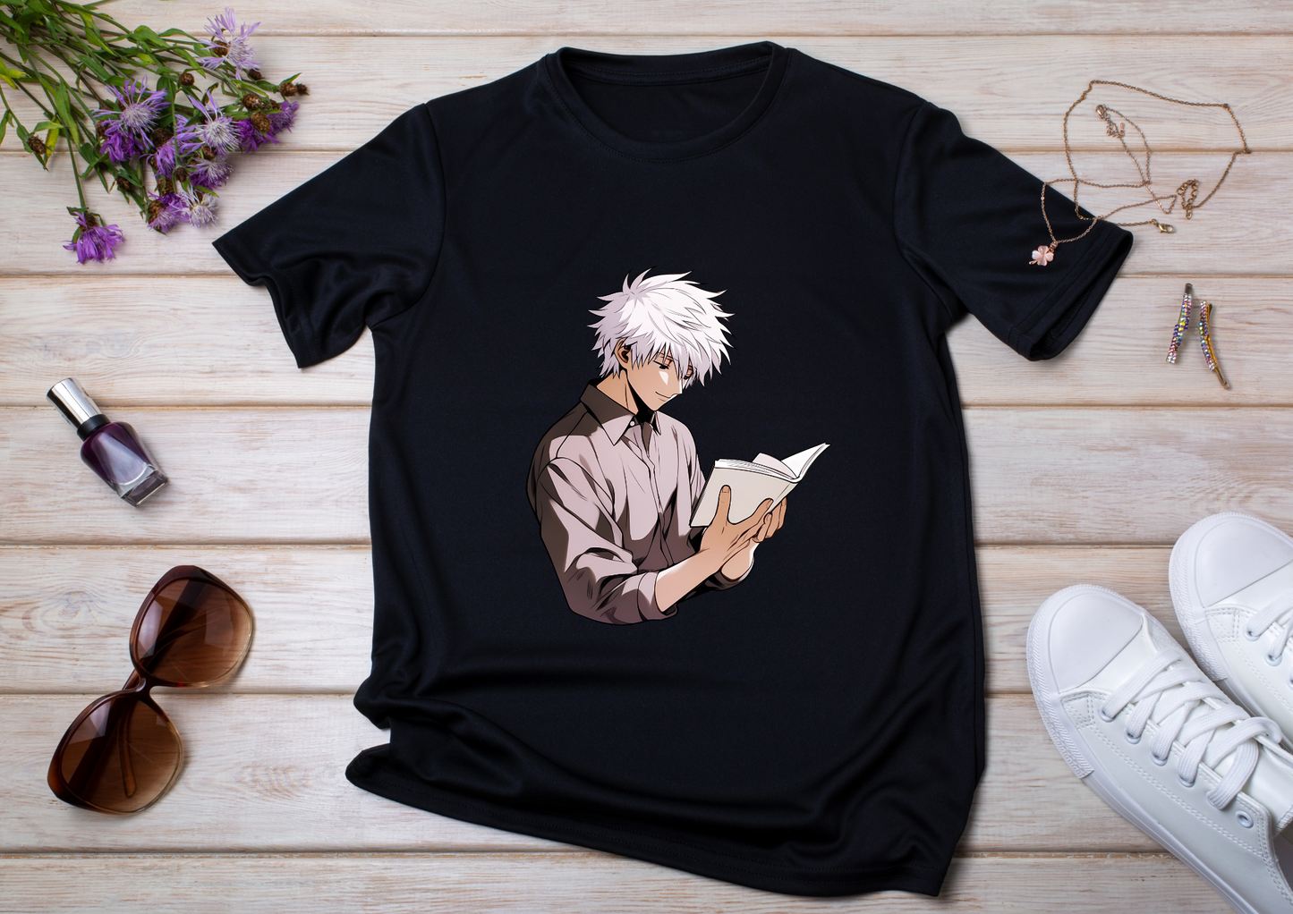 T-shirt Retro Anime Nostalgia – 61 modèles au choix – Noir ou Blanc
