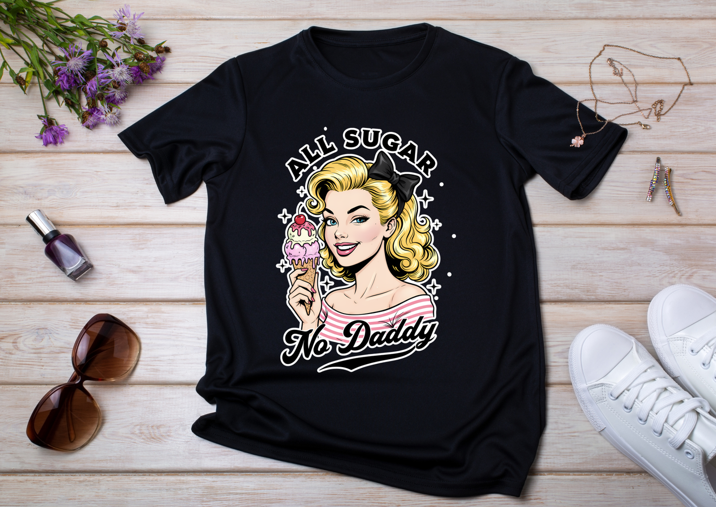 🖤 T-shirt Femme Style Pin-Up Vintage – Collection Rock & Biker