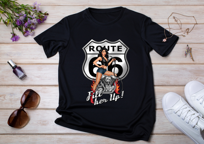 🖤 T-shirt Femme Style Pin-Up Vintage – Collection Rock & Biker