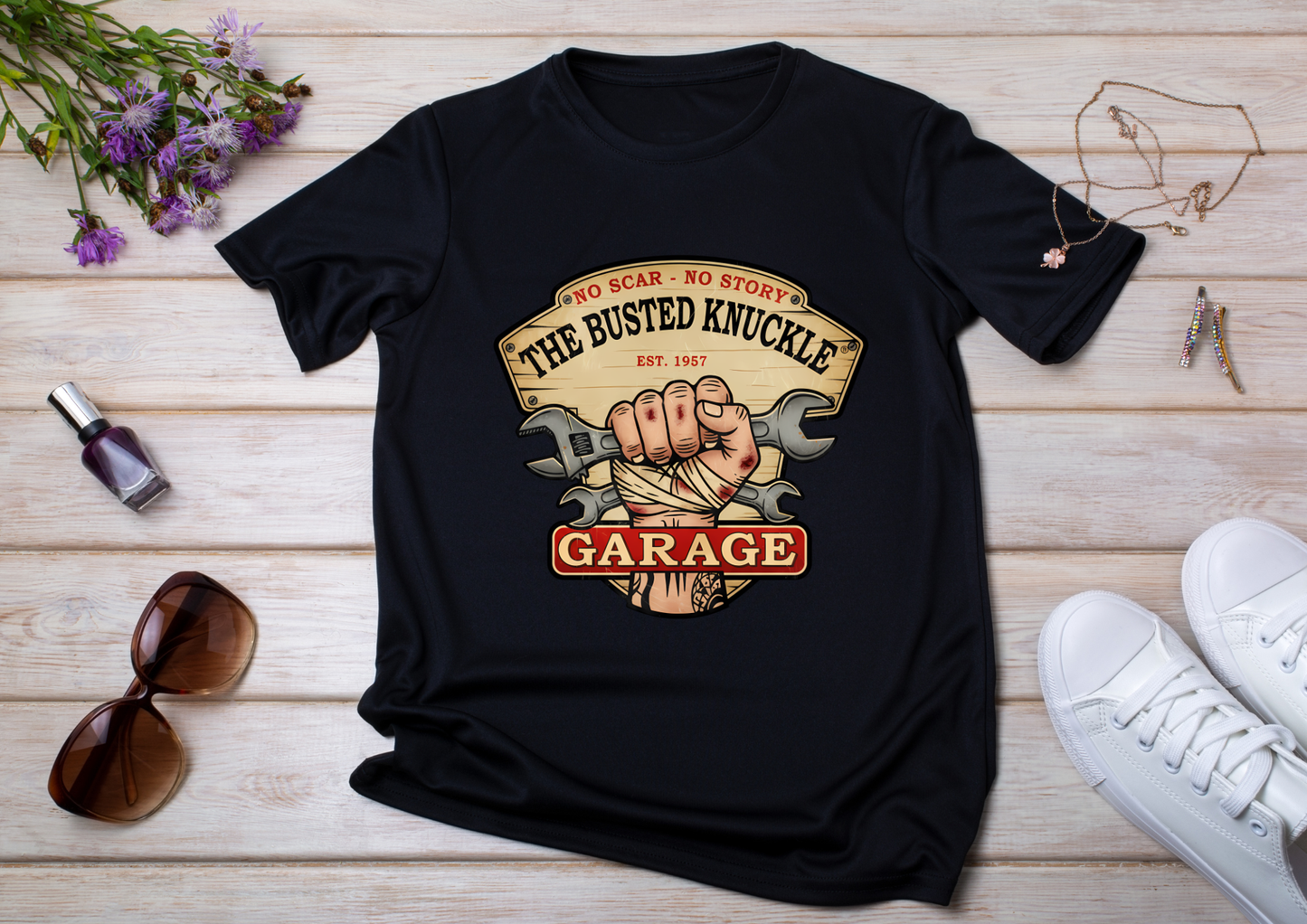 🖤 T-shirt Femme Style Pin-Up Vintage – Collection Rock & Biker