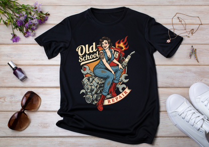 🖤 T-shirt Femme Style Pin-Up Vintage – Collection Rock & Biker