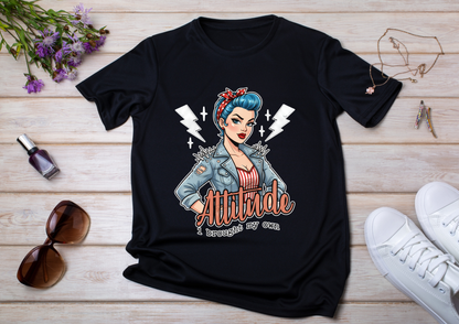 🖤 T-shirt Femme Style Pin-Up Vintage – Collection Rock & Biker