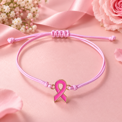 Bracelet Ruban Rose Octobre Rose – présentation produit