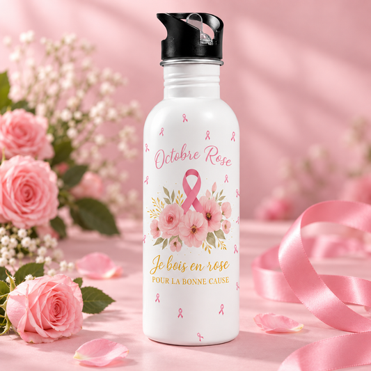 Gourde Octobre Rose – présentation produit