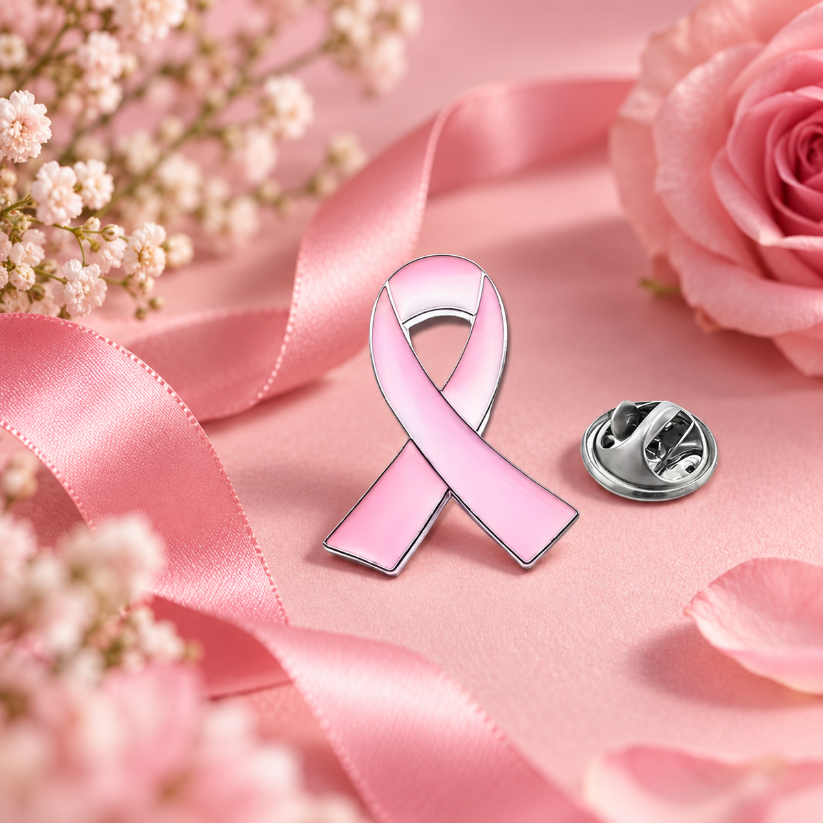 Pins Ruban Rose – présentation produit