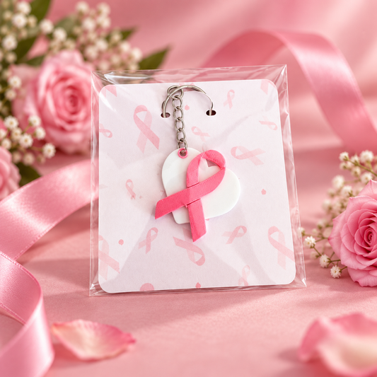 Porte-clés Octobre Rose 3D – présentation produit