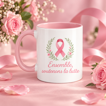 Tasse Octobre Rose rose – présentation produit