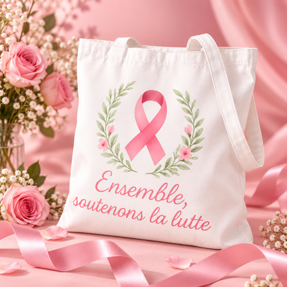 Tote Bag Octobre Rose – présentation produit