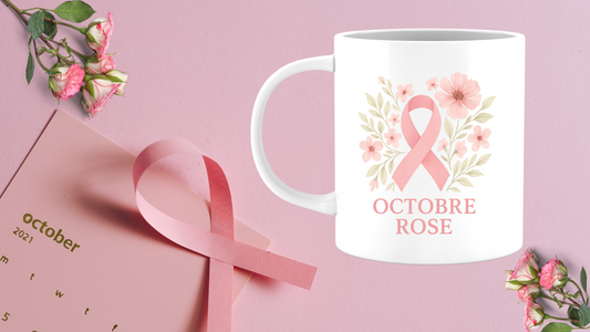 Tasse Blanche Octobre Rose – Édition solidaire 🎀