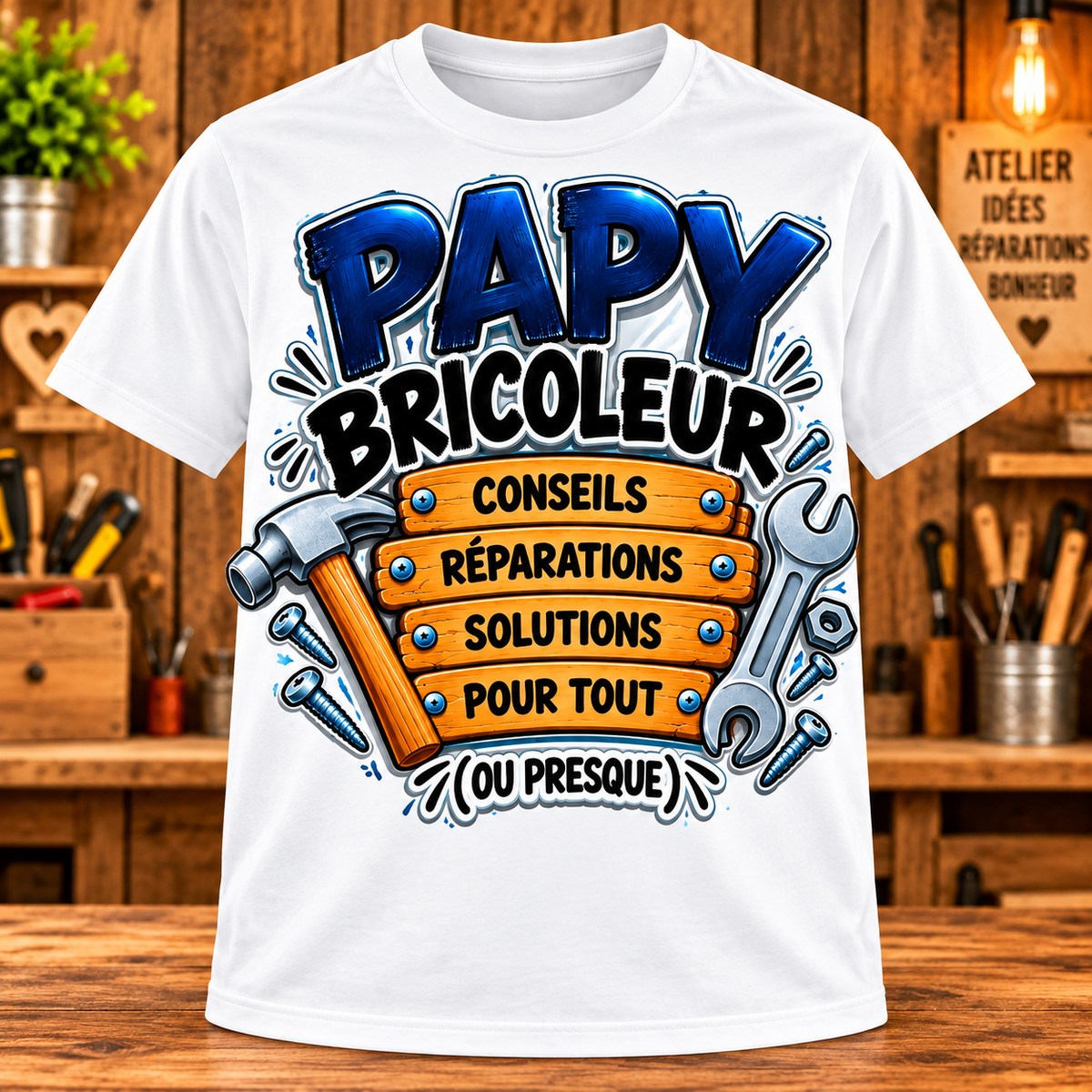 T-shirt Papy bricoleur – Conseils, réparations et solutions