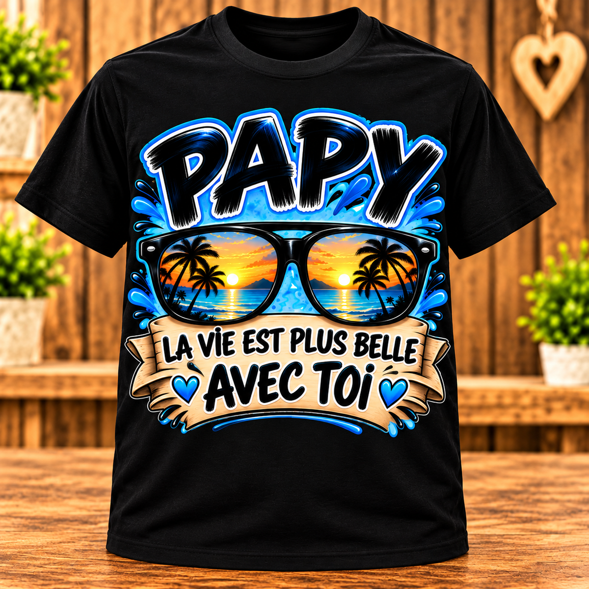 T-shirt Papy – La vie est plus belle avec toi