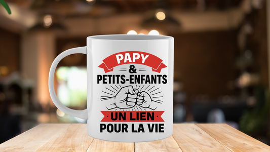 Mug « Papy & Petits-Enfants – Un lien pour la vie »