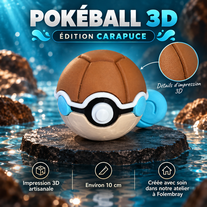 Pokéball 3D édition Carapuce – présentation artisanale