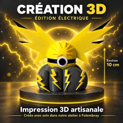 Pokéball Édition Spéciale style Électhor – création 3D artisanale