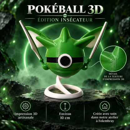 Pokéball 3D édition Insécateur – présentation artisanale