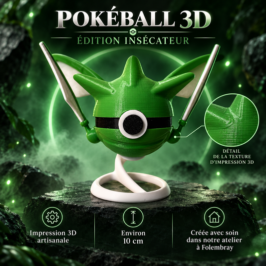 Pokéball 3D édition Insécateur – présentation artisanale
