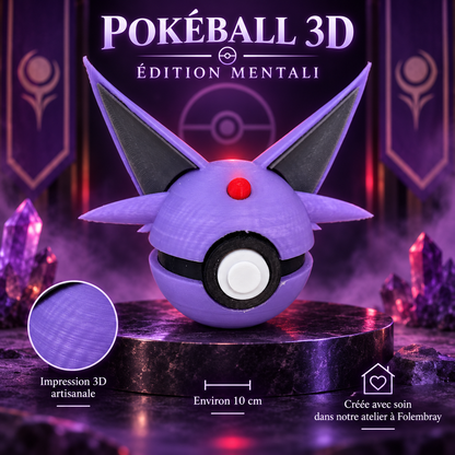 Pokéball 3D édition Mentali – présentation artisanale