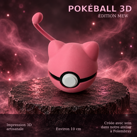 Pokéball Édition Spéciale – Mew, impression 3D artisanale