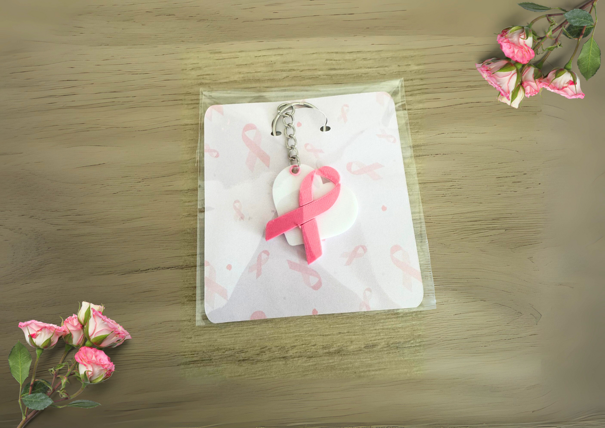 Porte-clés Octobre Rose 3D – Édition solidaire 🎀