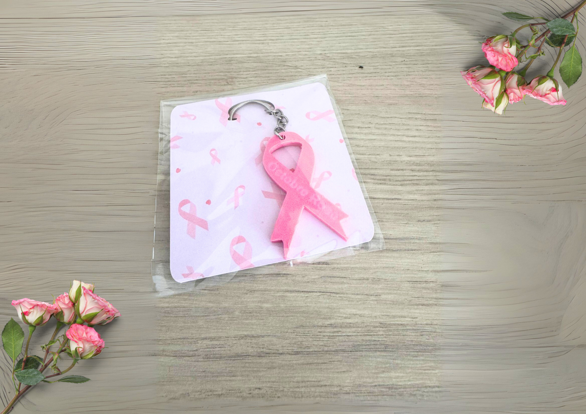 Porte-clés Octobre Rose 3D – Édition solidaire 🎀