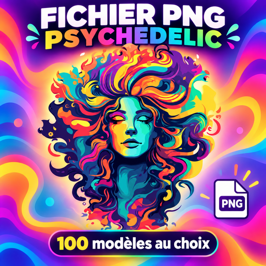 Présentation Designs PNG Psychedelic – 100 modèles au choix