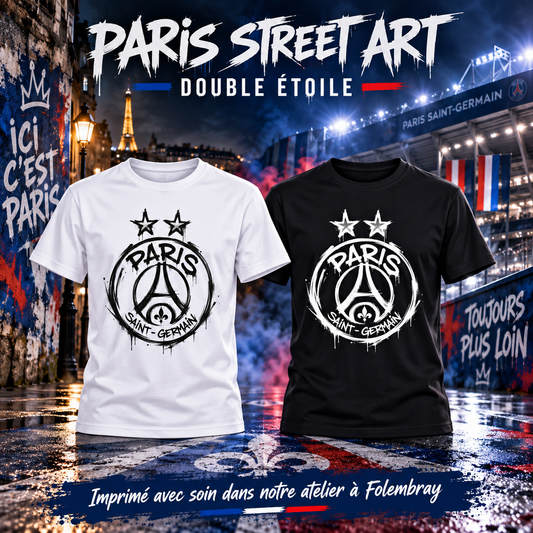 T-shirt Paris Street Art – Double Étoile – visuel de présentation