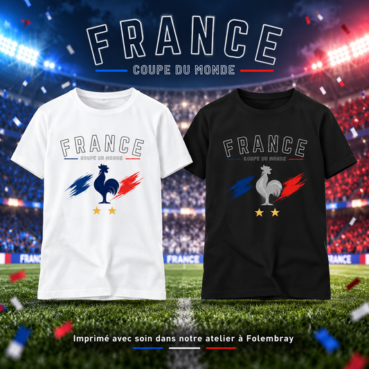 T-shirt France – Coupe du Monde ⚽🇫🇷 – visuel de présentation