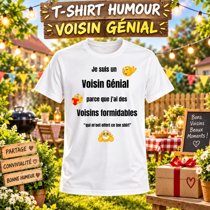 T-shirt voisin génial