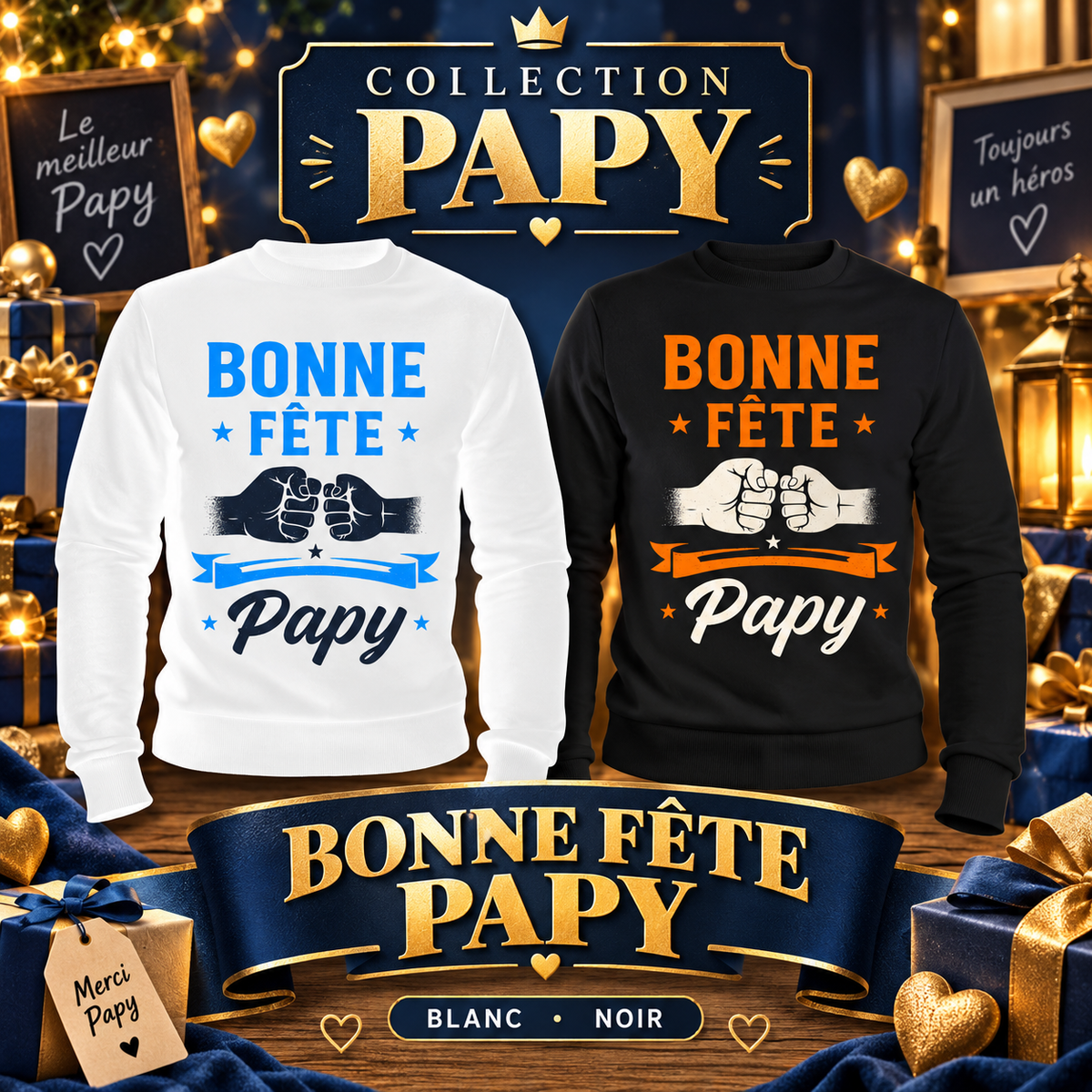 Sweat Bonne fête Papy