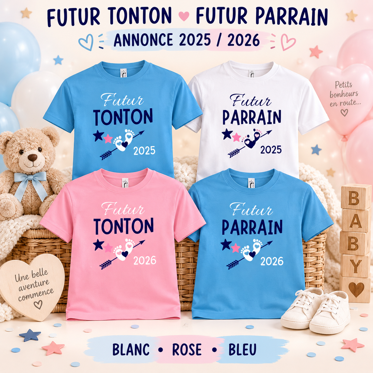 Image de présentation premium — 👕 T-SHIRT HOMME – Future Famille 2025 / 2026