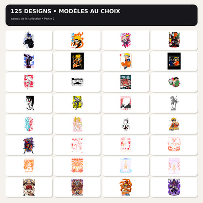 Fichiers PNG Naruto – 124 modèles au choix