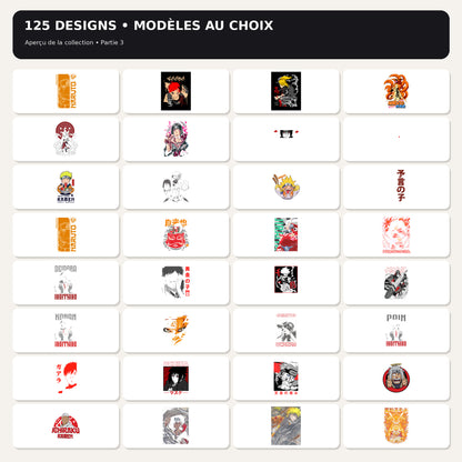 Fichiers PNG Naruto – 124 modèles au choix
