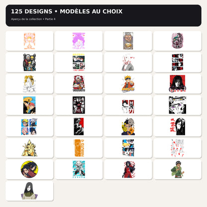 Fichiers PNG Naruto – 124 modèles au choix