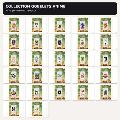 Gobelet Anime – 87 modèles au choix